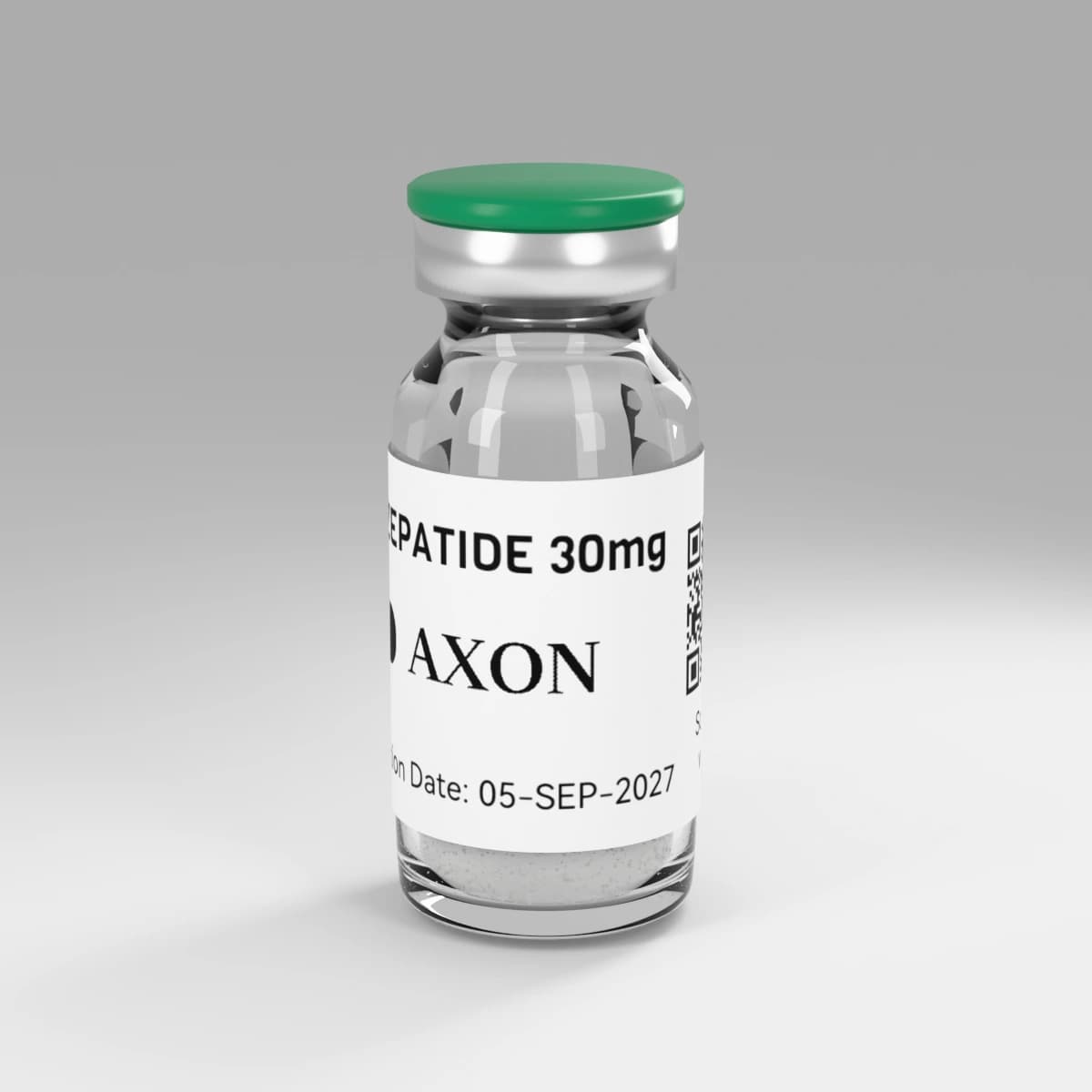 Illustrative AXON research vial containing lyophilized powder
